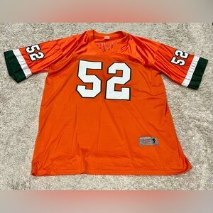Miami Hurricanes Ray Lewis Stitched Throwback Jersey